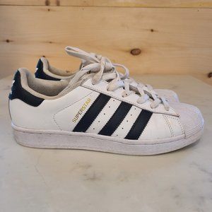 Adidas Superstar Sneakers White Black Stripe Mens 6.5